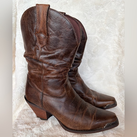 Durango Shoes - Durango Crush Women’s Sultry Brown Slouch Boot, Westin 10” |Square Toe | Sz: 6.5